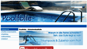 What Poolfolie.at website looked like in 2017 (6 years ago)