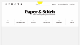 What Papernstitch.com website looked like in 2017 (6 years ago)