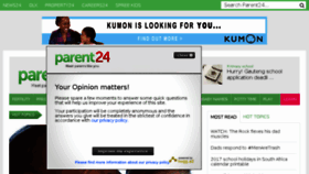 What Parent24.co.za website looked like in 2017 (6 years ago)
