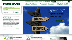 What Parkbankonline.com website looked like in 2017 (6 years ago)