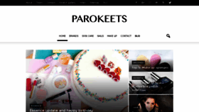 What Parokeets.com website looked like in 2017 (6 years ago)