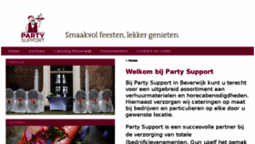 What Partysupport.nl website looked like in 2017 (6 years ago)