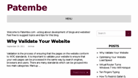 What Patembe.com website looked like in 2017 (6 years ago)