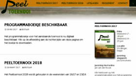 What Peeltoernooi.nl website looked like in 2017 (6 years ago)