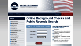 What Peoplerecords.com website looked like in 2017 (6 years ago)