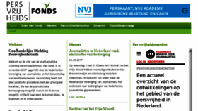 What Persvrijheidsfonds.nl website looked like in 2017 (6 years ago)