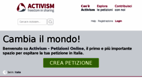 What Petizionionline.it website looked like in 2017 (6 years ago)