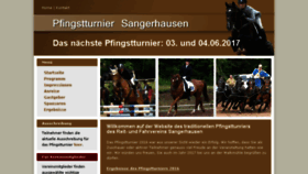 What Pfingstturnier-sangerhausen.de website looked like in 2017 (6 years ago)