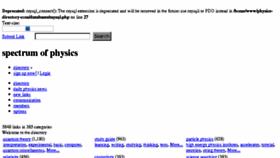 What Physics-directory.com website looked like in 2017 (6 years ago)