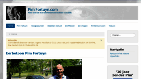 What Pimfortuyn.com website looked like in 2017 (6 years ago)