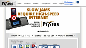 What Pixius.net website looked like in 2017 (6 years ago)