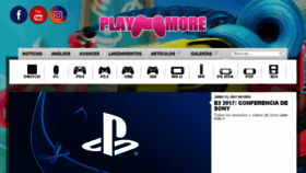 What Playnomore.com website looked like in 2017 (6 years ago)