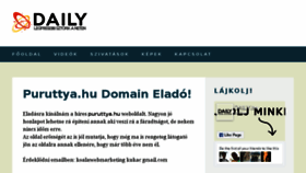 What Puruttya.hu website looked like in 2017 (6 years ago)