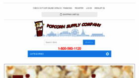 What Popcornsupply.com website looked like in 2017 (6 years ago)