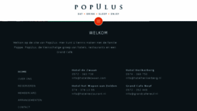 What Populus.nl website looked like in 2017 (6 years ago)