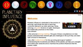 What Planetaryinfluence.com website looked like in 2017 (6 years ago)