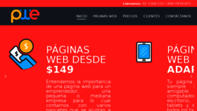 What Paginaswebecuador.ec website looked like in 2017 (6 years ago)