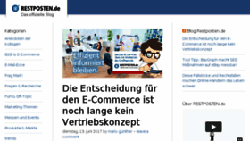 What Postenblogger.de website looked like in 2017 (6 years ago)