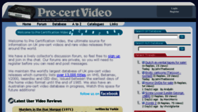 What Pre-cert.co.uk website looked like in 2017 (6 years ago)