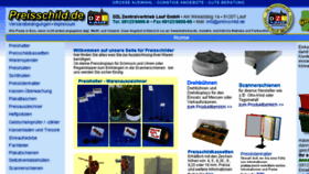 What Preisschild.de website looked like in 2017 (9 years ago)