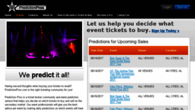What Predictionpros.com website looked like in 2017 (6 years ago)
