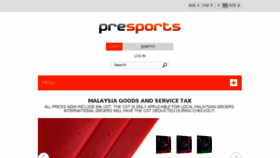 What Presports.com website looked like in 2017 (6 years ago)