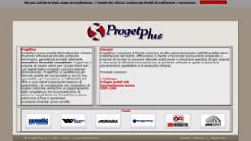What Progetplus.it website looked like in 2017 (6 years ago)