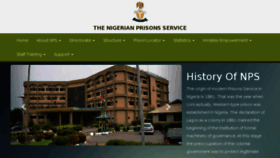 What Prisons.gov.ng website looked like in 2017 (6 years ago)