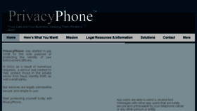 What Privacyphone.net website looked like in 2017 (6 years ago)