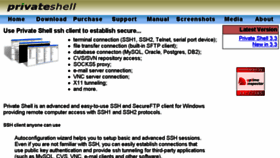 What Privateshell.com website looked like in 2017 (6 years ago)