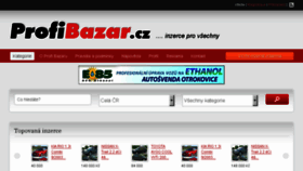 What Profi-bazar.cz website looked like in 2017 (6 years ago)