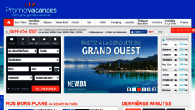 What Promovacances.fr website looked like in 2017 (6 years ago)