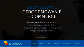 What Prosklepy.pl website looked like in 2017 (6 years ago)