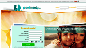 What Proximeety.es website looked like in 2017 (6 years ago)
