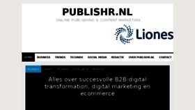 What Publishr.nl website looked like in 2017 (6 years ago)