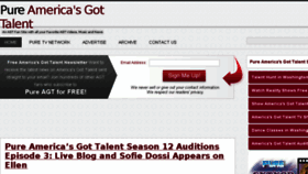 What Pureamericasgottalent.com website looked like in 2017 (6 years ago)