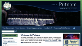 What Putnamct.us website looked like in 2017 (6 years ago)