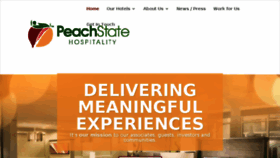 What Peachstatehospitality.com website looked like in 2017 (6 years ago)