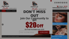 What Premiumlashes.com.au website looked like in 2017 (6 years ago)