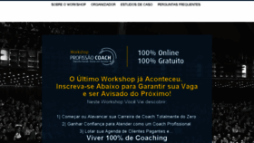 What Profissaocoach.com.br website looked like in 2017 (6 years ago)