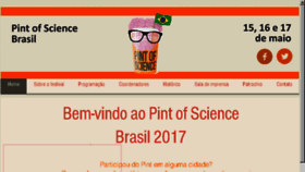 What Pintofscience.com.br website looked like in 2017 (6 years ago)