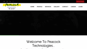 What Peacocktech.in website looked like in 2017 (6 years ago)