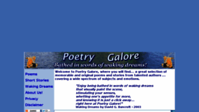 What Poetrygalore.com website looked like in 2017 (6 years ago)