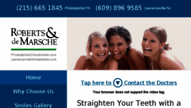 What Philadelphiaorthodontists.com website looked like in 2017 (6 years ago)