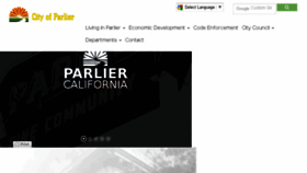 What Parlier.ca.us website looked like in 2017 (8 years ago)