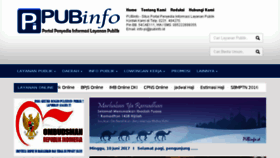 What Pubinfo.id website looked like in 2017 (6 years ago)