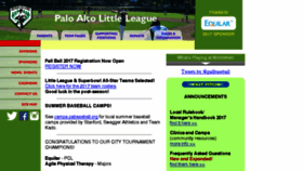 What Pabaseball.org website looked like in 2017 (6 years ago)