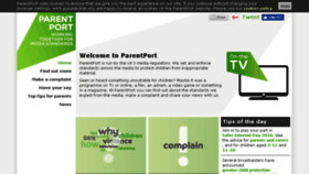 What Parentport.org.uk website looked like in 2017 (6 years ago)