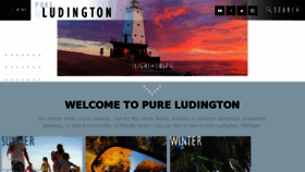 What Pureludington.com website looked like in 2017 (6 years ago)