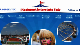 What Piedmontinterstatefair.com website looked like in 2017 (6 years ago)